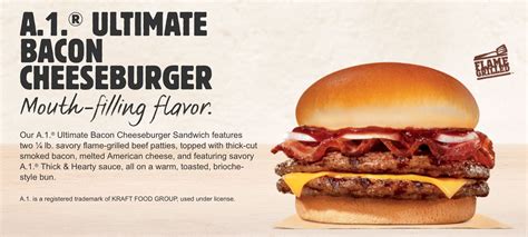 Burger King A1 Ultimate Bacon Cheeseburger Price And Review Usa