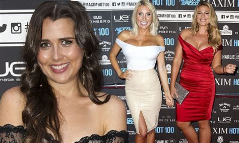 Heather Maltman Cuts A Demure Figure In A Black Gown At Maxim Hot Party Daily Mail Online