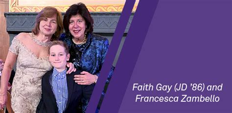 Faith E Gay JD 86 And Wife Francesca Zambello Commit 3M To New