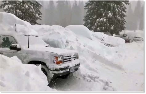 Lake Tahoe Ski Resorts Hit By Another 3 Feet Of Snow In 24 Hours