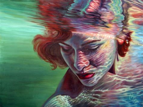Simply Creative Paintings Of Women Submerged In Water By Erika Craig