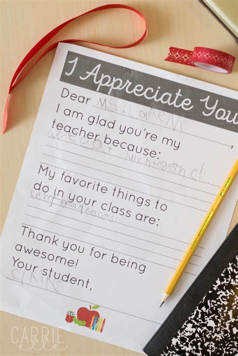 Teacher Appreciation Day Printable Carrie Elle Teacher Appreciation Teacher Appreciation