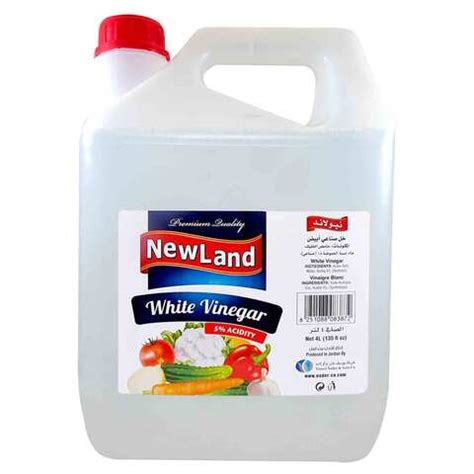 Buy Newland White Vinegar 4 Liter Online Shop Food Cupboard On