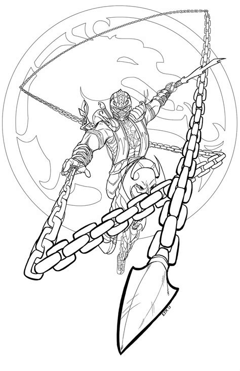 Mortal Kombat Coloring Pages 110 Printable Coloring Pages