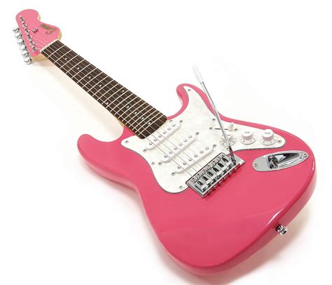 Discontinued Encore Kc375 34 Size Electric Guitar Pink At Gear4music