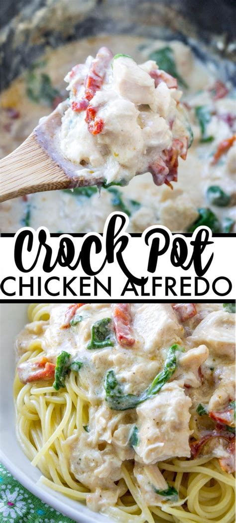 Five Ingredient Super Simple Crock Pot Chicken Alfredo Takes No Time