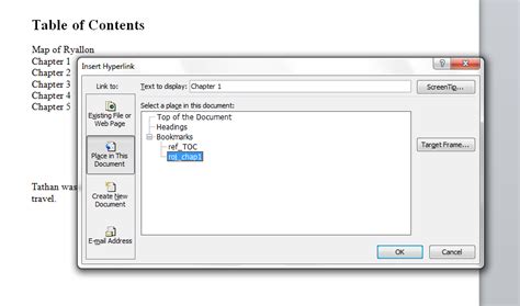 Docx Table Of Contents And Hyperlink In Ms Word Dokumentips