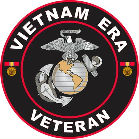 38 Inch Us Marine Corps Vietnam Era Veteran Decal