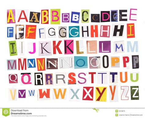 Alphabet - Magazine cutouts | Lettering alphabet, Uppercase magazine ...