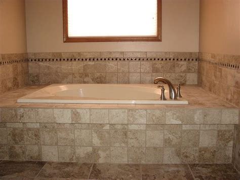 The process of properly tiling around a tub begins before you set the first tile. ceramic tile tub deck with mosaic border-marlton,nj | Tub ...