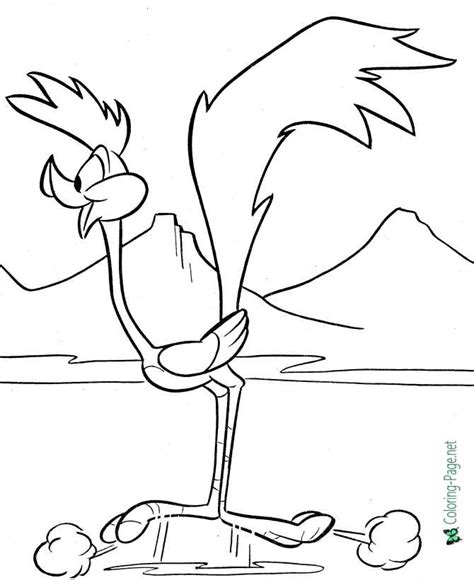 Bugs Bunny Coloring Pages Road Runner