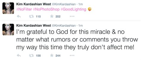 Kim Kardashian Slams Fake Pregnancy Rumors With Nude Selfie Complex