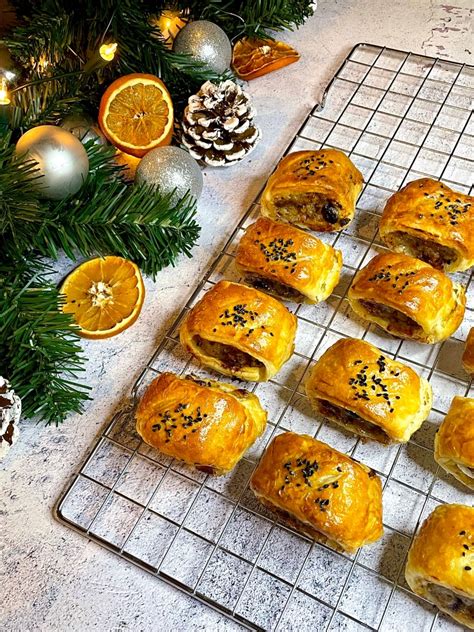 Festive Sausage Rolls With Chestnuts Sage And Cranberries Best