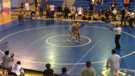 South Dade Wrestlings Jadiel Silverio 160 Lbs Reversal Into A Pin Vs