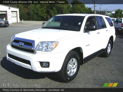 The 2008 toyota 4runner has masculine styling that most reviewers find purposeful, but a few see as overdone. Natural White - 2008 Toyota 4Runner SR5 4x4 - Taupe ...