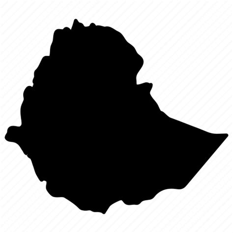 Political Map Of Ethiopia Isolated On Transparent Background Stock Images
