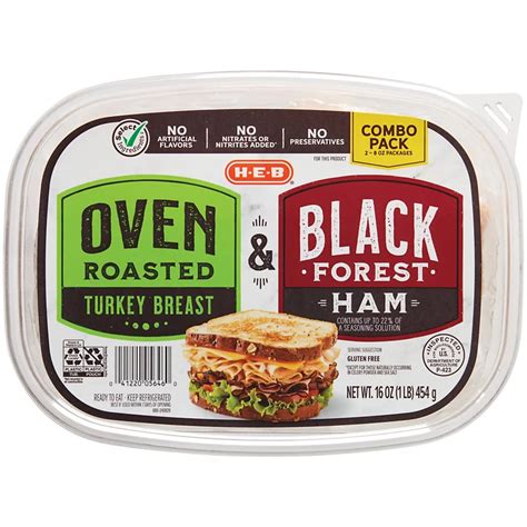 H E B Select Ingredients Oven Roasted Turkey And Black Forest Ham Shop Meat At H E B