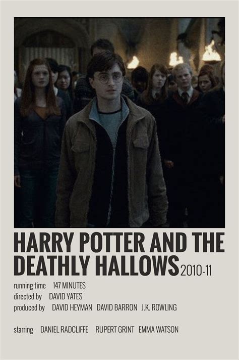 Alternative Minimalist Movieshow Poster Hp The Deathly Hallows