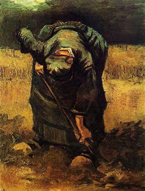 Peasant Woman Digging Vincent Van Gogh Encyclopedia