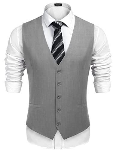 Coofandy Mens Formal Slim Fit Dress Vest For 799 1299 From Amazon