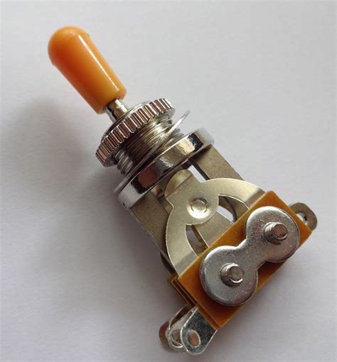 To complete the 50s style you would switch. Yellow Amber tip Les Paul SG 3 Way toggle Switch NEW!!!