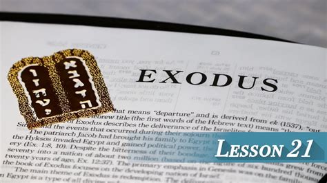 Lesson 21 Exodus 21 Youtube