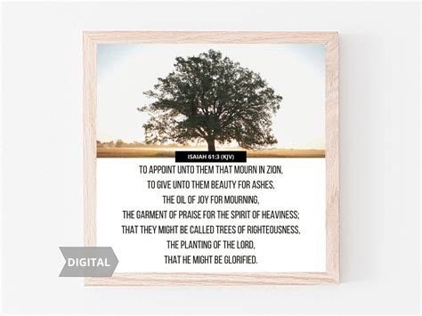 Finding the bible verses you want in your hard copy bible is one option for bible study. ISAIAH 61:3 KJV Beauty for ashes Bible Verse Printable Art ...