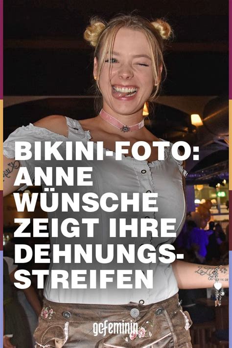 Mehr Realität Anne Wünsche zeigt ihre Dehnungsstreifen Bikini fotos Dehnungsstreifen Streifen