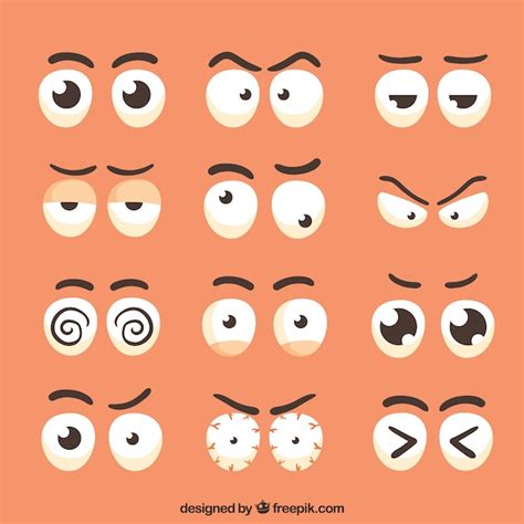 Variety Of Characters Eyes Vector Free Download