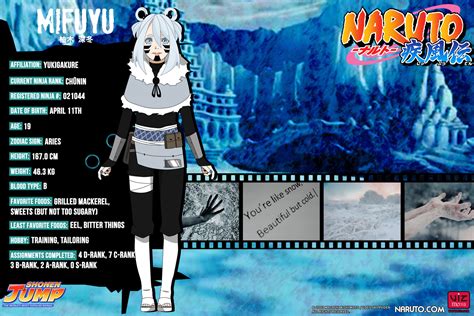 Naruto Oc Profile Sheet Mifuyu Yuzuki By K Keii On Deviantart