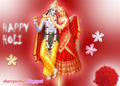 Radha Krishna Happy Holi Greeting Card For Facebook Happy Holi God