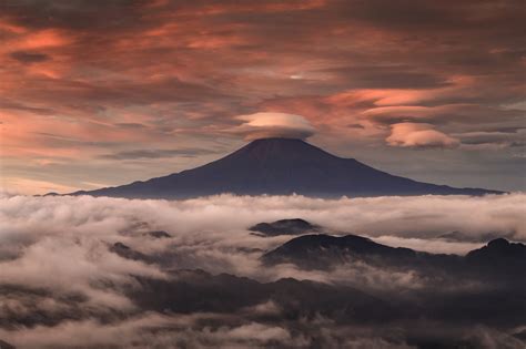 Mount Fuji Clouds Hd Nature 4k Wallpapers Images Backgrounds