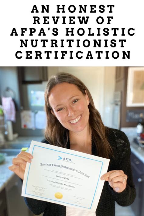My Review Of Afpas Holistic Nutritionist Certification Pros And Cons