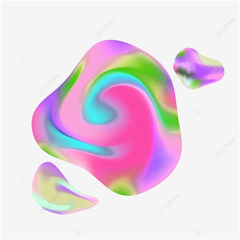 Gradiente Multicolorido Abstrato Elemento Gráfico PNG Gradiente