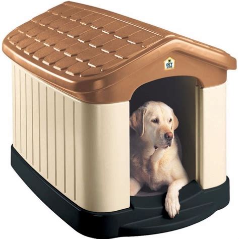 Large All Weather Double Wall Insulated Dog House With Floor Outdoor
