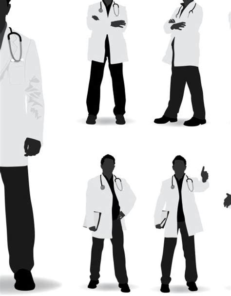 4300 A Of A Doctor Silhouette Illustrations Royalty Free Vector