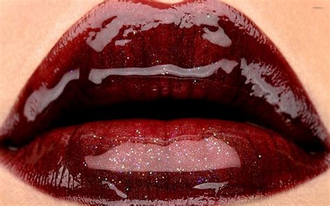 Shop fitted face masks designed and sold by independent artists. Glossy red lips wallpaper - Photography wallpapers - #53944