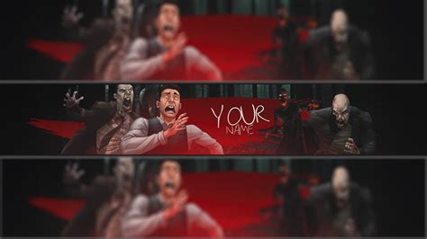 Free Horror Youtube Banner Template16 Photoshop Youtube