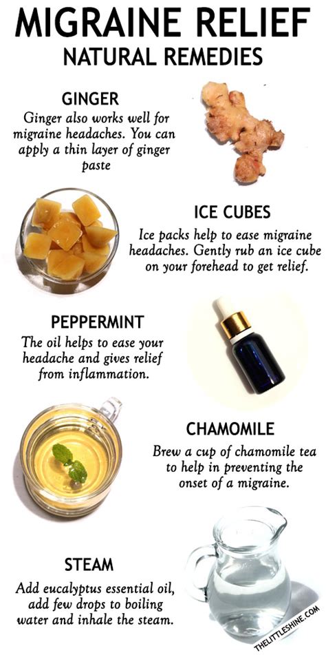 Top Natural Remedies For Migraine Relief The Little Shine