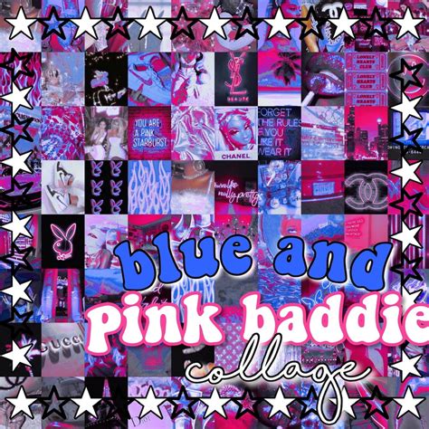 Boujee Pink Photo Collage Kit Hot Pink Aesthetic Baddie Room Decor Teen