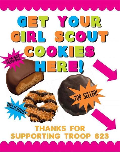Girl Scout Cookie Posters Mickey Mouse Invitations Templates