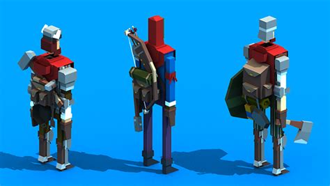 Random Low Poly Characters On Behance
