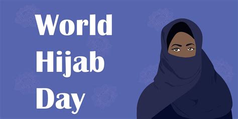 World Hijab Day Banner Muslim Woman In Hijab 4914328 Vector Art At Vecteezy