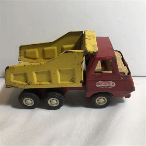 Vintage Tonka Dump Truck Toy Pressed Steel 70s 5” Small Size Retro Metal 80s 1595 Picclick