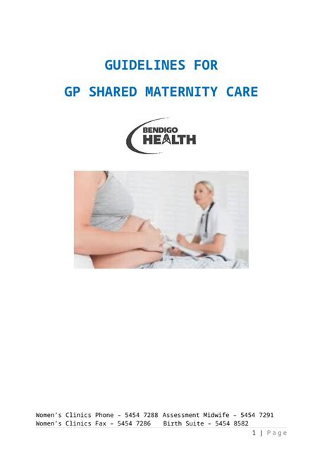 Docx Shared · Web Viewpathway Antenatal Care Schedule Gp Shared