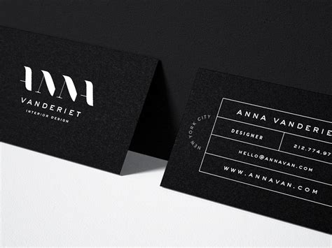 Anna Vanderiet Interior Design Business Card By Mel Volkman On Dribbble