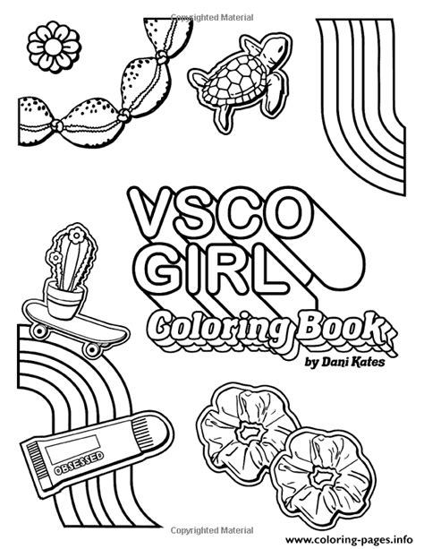 Aesthetics Trendy Confident Girls Coloring Page Printable