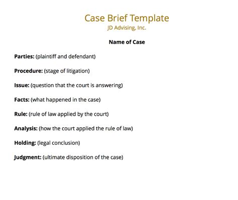 Sample Irac Case Brief Example