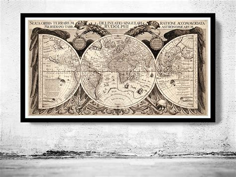 Old World Map Antique Atlas 1630 Vintage World Map Vintage Maps And