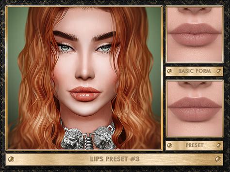 Lips Preset 3 By Julhaos At Tsr Sims 4 Updates